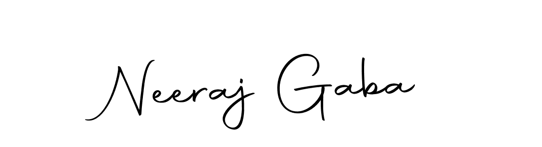 Neeraj Gaba stylish signature style. Best Handwritten Sign (Autography-DOLnW) for my name. Handwritten Signature Collection Ideas for my name Neeraj Gaba. Neeraj Gaba signature style 10 images and pictures png