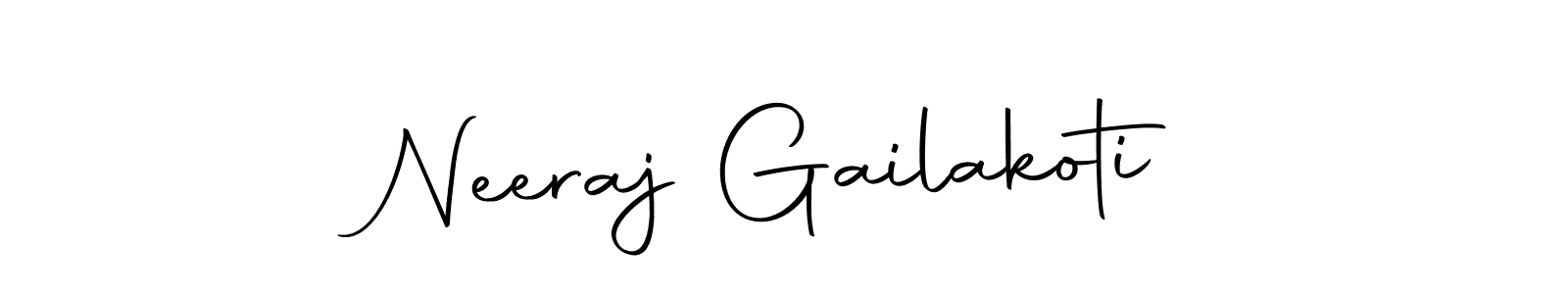 You should practise on your own different ways (Autography-DOLnW) to write your name (Neeraj Gailakoti) in signature. don't let someone else do it for you. Neeraj Gailakoti signature style 10 images and pictures png
