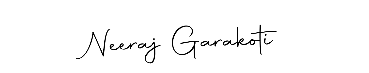 Make a beautiful signature design for name Neeraj Garakoti. With this signature (Autography-DOLnW) style, you can create a handwritten signature for free. Neeraj Garakoti signature style 10 images and pictures png