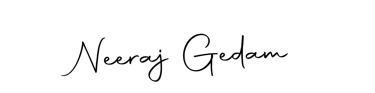 Also we have Neeraj Gedam name is the best signature style. Create professional handwritten signature collection using Autography-DOLnW autograph style. Neeraj Gedam signature style 10 images and pictures png