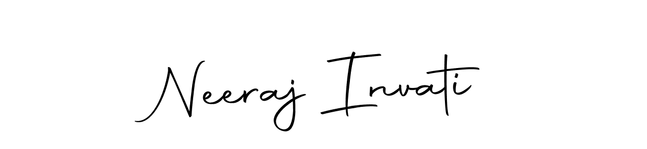 Autography-DOLnW is a professional signature style that is perfect for those who want to add a touch of class to their signature. It is also a great choice for those who want to make their signature more unique. Get Neeraj Invati name to fancy signature for free. Neeraj Invati signature style 10 images and pictures png