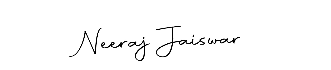 You can use this online signature creator to create a handwritten signature for the name Neeraj Jaiswar. This is the best online autograph maker. Neeraj Jaiswar signature style 10 images and pictures png