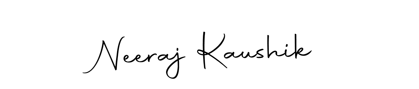 Design your own signature with our free online signature maker. With this signature software, you can create a handwritten (Autography-DOLnW) signature for name Neeraj Kaushik. Neeraj Kaushik signature style 10 images and pictures png