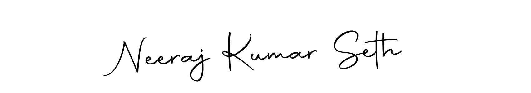 Use a signature maker to create a handwritten signature online. With this signature software, you can design (Autography-DOLnW) your own signature for name Neeraj Kumar Seth. Neeraj Kumar Seth signature style 10 images and pictures png