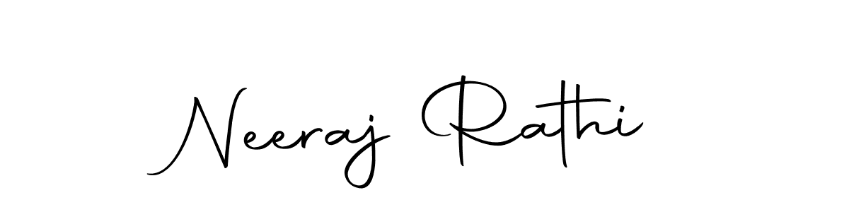 Create a beautiful signature design for name Neeraj Rathi. With this signature (Autography-DOLnW) fonts, you can make a handwritten signature for free. Neeraj Rathi signature style 10 images and pictures png