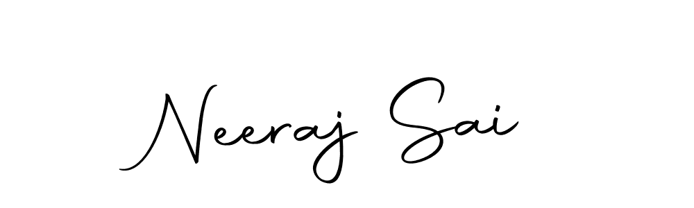 This is the best signature style for the Neeraj Sai name. Also you like these signature font (Autography-DOLnW). Mix name signature. Neeraj Sai signature style 10 images and pictures png