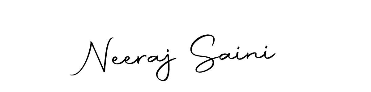 Make a beautiful signature design for name Neeraj Saini. With this signature (Autography-DOLnW) style, you can create a handwritten signature for free. Neeraj Saini signature style 10 images and pictures png