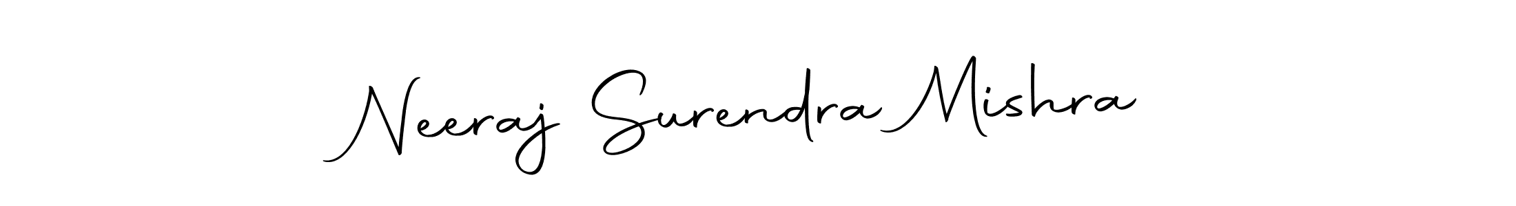 Create a beautiful signature design for name Neeraj Surendra Mishra. With this signature (Autography-DOLnW) fonts, you can make a handwritten signature for free. Neeraj Surendra Mishra signature style 10 images and pictures png