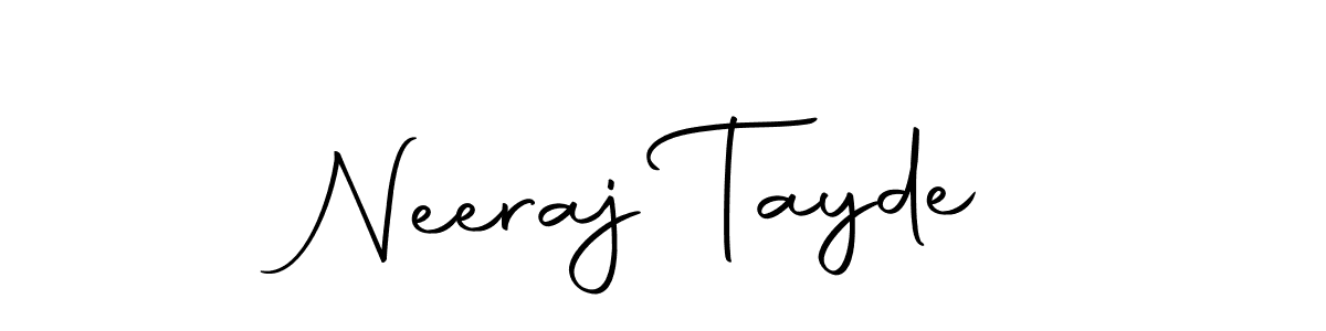 How to make Neeraj Tayde signature? Autography-DOLnW is a professional autograph style. Create handwritten signature for Neeraj Tayde name. Neeraj Tayde signature style 10 images and pictures png