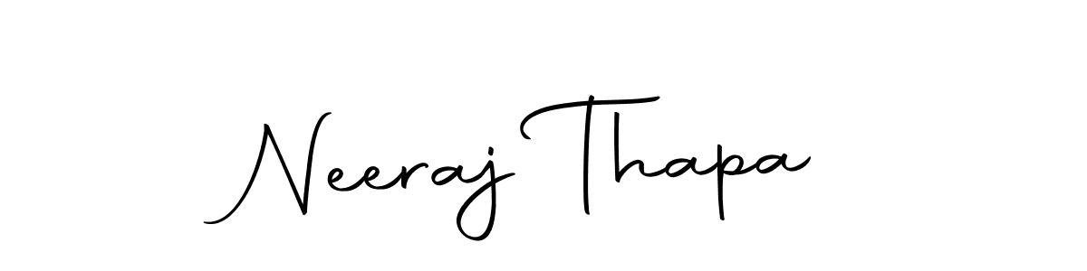 Make a beautiful signature design for name Neeraj Thapa. With this signature (Autography-DOLnW) style, you can create a handwritten signature for free. Neeraj Thapa signature style 10 images and pictures png