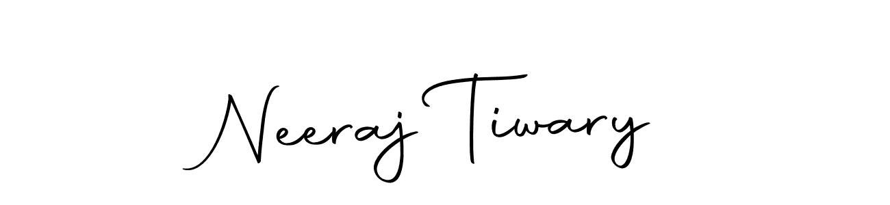 How to make Neeraj Tiwary name signature. Use Autography-DOLnW style for creating short signs online. This is the latest handwritten sign. Neeraj Tiwary signature style 10 images and pictures png