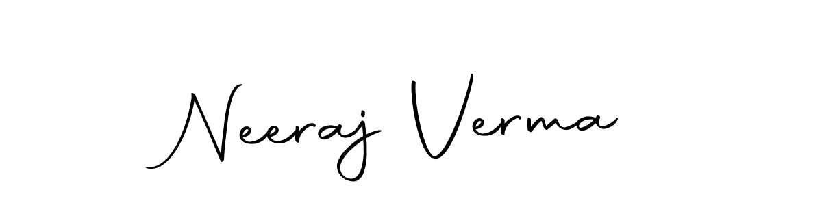 Design your own signature with our free online signature maker. With this signature software, you can create a handwritten (Autography-DOLnW) signature for name Neeraj Verma. Neeraj Verma signature style 10 images and pictures png