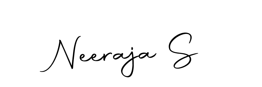 Also we have Neeraja S name is the best signature style. Create professional handwritten signature collection using Autography-DOLnW autograph style. Neeraja S signature style 10 images and pictures png