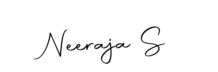 You should practise on your own different ways (Autography-DOLnW) to write your name (Neeraja S) in signature. don't let someone else do it for you. Neeraja S signature style 10 images and pictures png