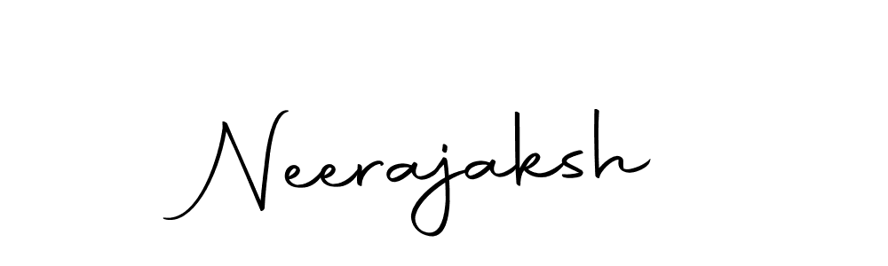 The best way (Autography-DOLnW) to make a short signature is to pick only two or three words in your name. The name Neerajaksh include a total of six letters. For converting this name. Neerajaksh signature style 10 images and pictures png