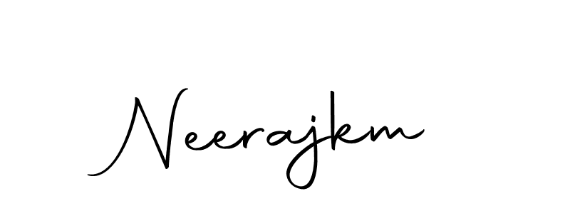 Similarly Autography-DOLnW is the best handwritten signature design. Signature creator online .You can use it as an online autograph creator for name Neerajkm. Neerajkm signature style 10 images and pictures png