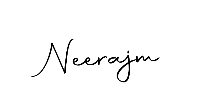 Make a beautiful signature design for name Neerajm. With this signature (Autography-DOLnW) style, you can create a handwritten signature for free. Neerajm signature style 10 images and pictures png