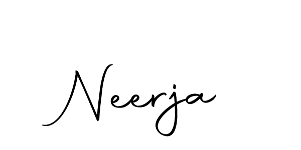 How to make Neerja name signature. Use Autography-DOLnW style for creating short signs online. This is the latest handwritten sign. Neerja signature style 10 images and pictures png