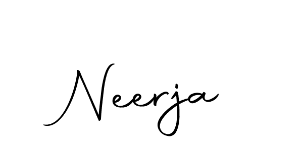 The best way (Autography-DOLnW) to make a short signature is to pick only two or three words in your name. The name Neerja include a total of six letters. For converting this name. Neerja signature style 10 images and pictures png