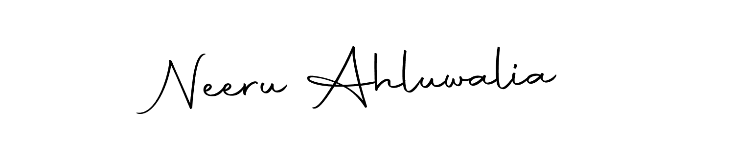 Similarly Autography-DOLnW is the best handwritten signature design. Signature creator online .You can use it as an online autograph creator for name Neeru Ahluwalia. Neeru Ahluwalia signature style 10 images and pictures png