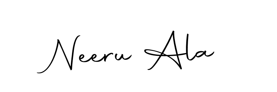 How to make Neeru Ala name signature. Use Autography-DOLnW style for creating short signs online. This is the latest handwritten sign. Neeru Ala signature style 10 images and pictures png