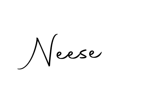 Design your own signature with our free online signature maker. With this signature software, you can create a handwritten (Autography-DOLnW) signature for name Neese. Neese signature style 10 images and pictures png