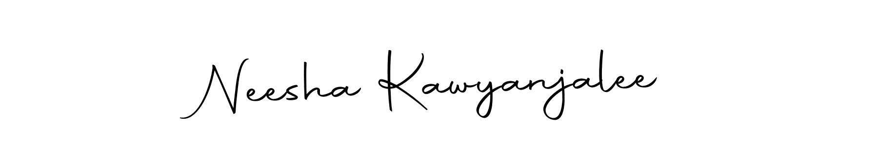 Make a beautiful signature design for name Neesha Kawyanjalee. Use this online signature maker to create a handwritten signature for free. Neesha Kawyanjalee signature style 10 images and pictures png