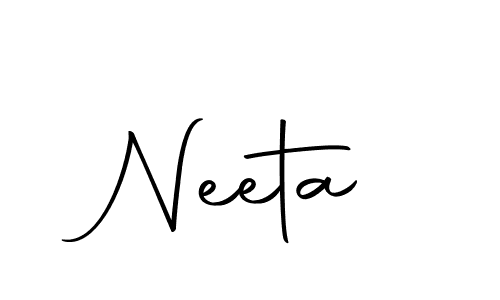 Use a signature maker to create a handwritten signature online. With this signature software, you can design (Autography-DOLnW) your own signature for name Neeta. Neeta signature style 10 images and pictures png