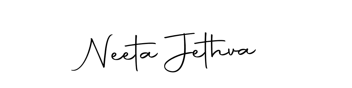 Also we have Neeta Jethva name is the best signature style. Create professional handwritten signature collection using Autography-DOLnW autograph style. Neeta Jethva signature style 10 images and pictures png