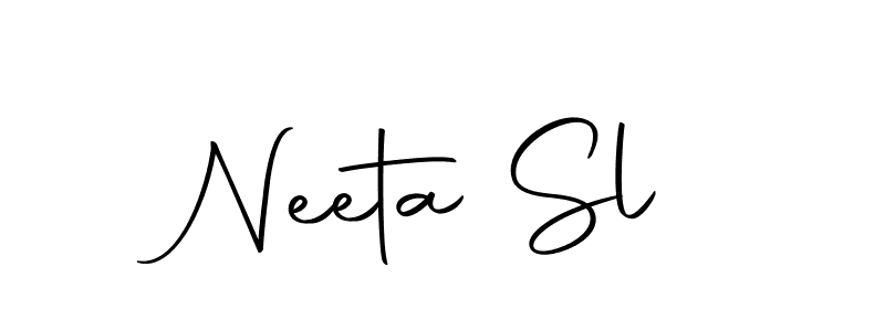 Here are the top 10 professional signature styles for the name Neeta Sl. These are the best autograph styles you can use for your name. Neeta Sl signature style 10 images and pictures png