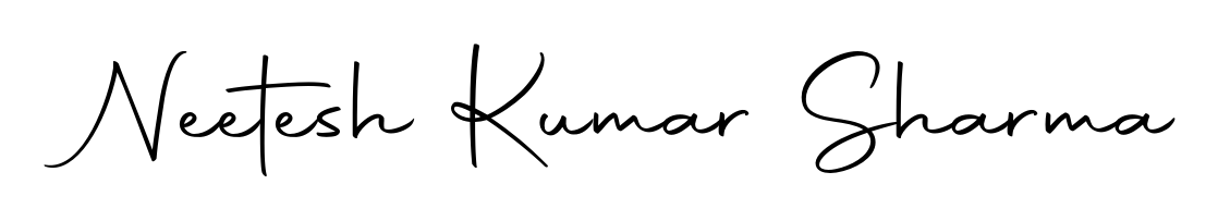 Try this chic Neetesh Kumar Sharma handwritten sign style. Using Autography-DOLnW font elements, it gives your name a sleek, memorable identity. Neetesh Kumar Sharma signature style 10 images and pictures png