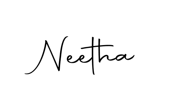 Create a beautiful signature design for name Neetha. With this signature (Autography-DOLnW) fonts, you can make a handwritten signature for free. Neetha signature style 10 images and pictures png