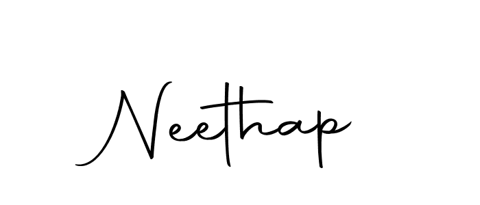 Similarly Autography-DOLnW is the best handwritten signature design. Signature creator online .You can use it as an online autograph creator for name Neethap. Neethap signature style 10 images and pictures png