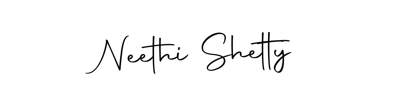 Make a beautiful signature design for name Neethi Shetty. With this signature (Autography-DOLnW) style, you can create a handwritten signature for free. Neethi Shetty signature style 10 images and pictures png