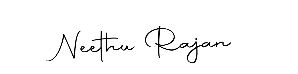 How to make Neethu Rajan name signature. Use Autography-DOLnW style for creating short signs online. This is the latest handwritten sign. Neethu Rajan signature style 10 images and pictures png