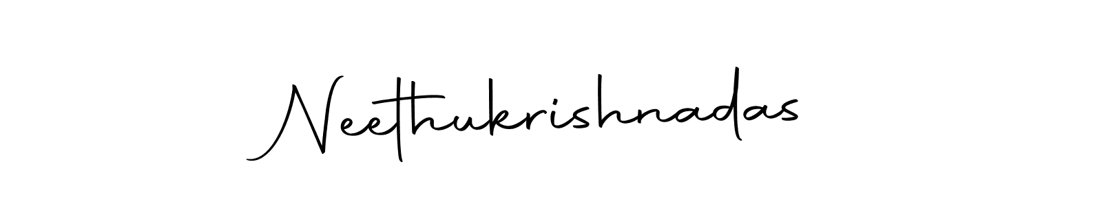 The best way (Autography-DOLnW) to make a short signature is to pick only two or three words in your name. The name Neethukrishnadas include a total of six letters. For converting this name. Neethukrishnadas signature style 10 images and pictures png