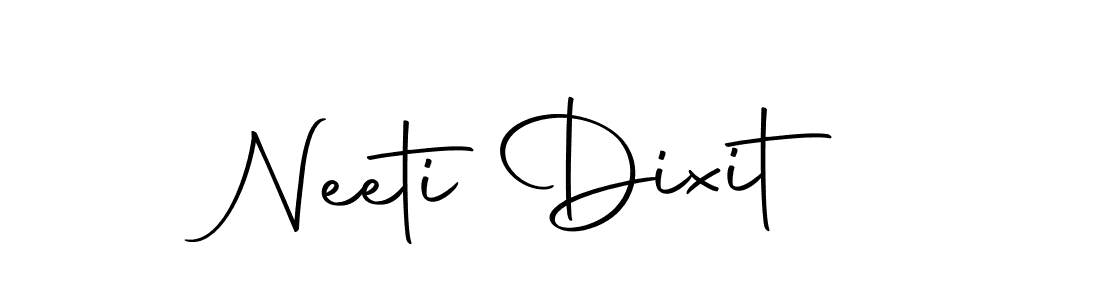 How to make Neeti Dixit name signature. Use Autography-DOLnW style for creating short signs online. This is the latest handwritten sign. Neeti Dixit signature style 10 images and pictures png