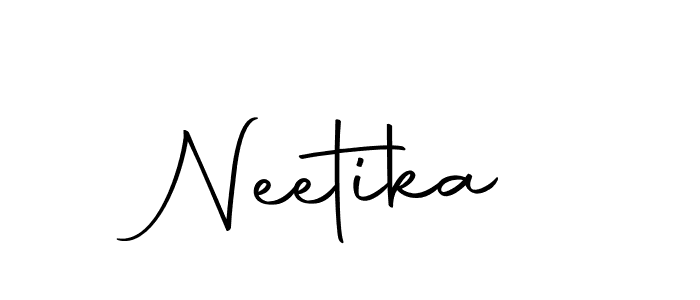 Use a signature maker to create a handwritten signature online. With this signature software, you can design (Autography-DOLnW) your own signature for name Neetika. Neetika signature style 10 images and pictures png