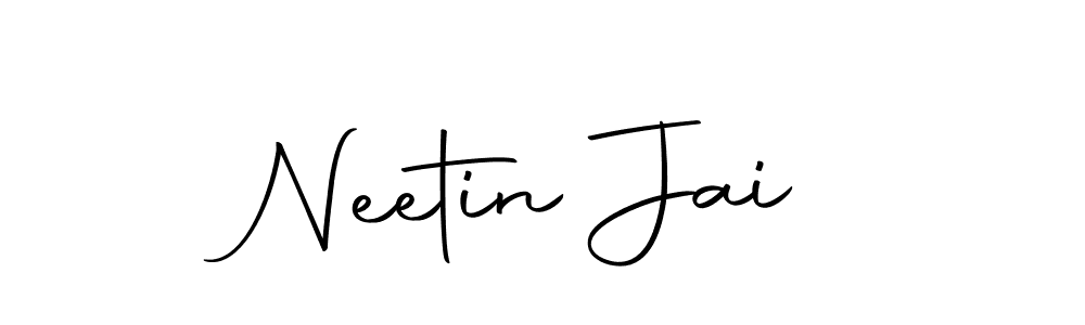 Create a beautiful signature design for name Neetin Jai. With this signature (Autography-DOLnW) fonts, you can make a handwritten signature for free. Neetin Jai signature style 10 images and pictures png