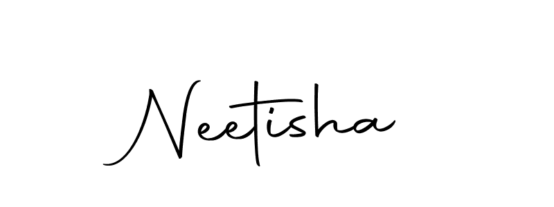 How to make Neetisha signature? Autography-DOLnW is a professional autograph style. Create handwritten signature for Neetisha name. Neetisha signature style 10 images and pictures png