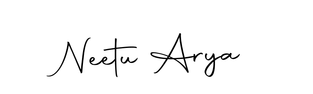 How to make Neetu Arya signature? Autography-DOLnW is a professional autograph style. Create handwritten signature for Neetu Arya name. Neetu Arya signature style 10 images and pictures png