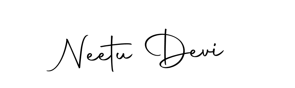 Design your own signature with our free online signature maker. With this signature software, you can create a handwritten (Autography-DOLnW) signature for name Neetu Devi. Neetu Devi signature style 10 images and pictures png