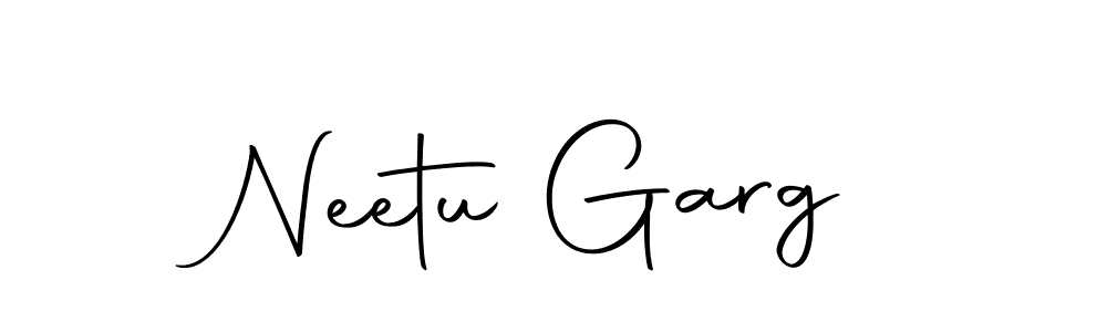 Also we have Neetu Garg name is the best signature style. Create professional handwritten signature collection using Autography-DOLnW autograph style. Neetu Garg signature style 10 images and pictures png