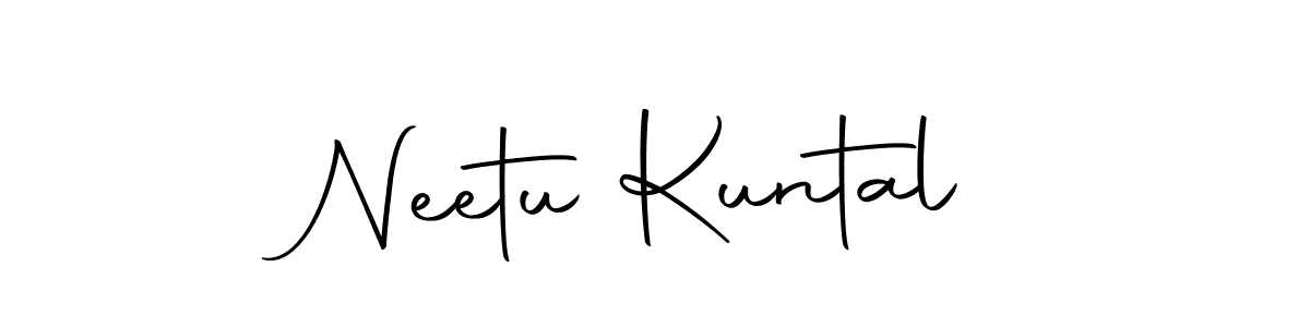 Create a beautiful signature design for name Neetu Kuntal. With this signature (Autography-DOLnW) fonts, you can make a handwritten signature for free. Neetu Kuntal signature style 10 images and pictures png