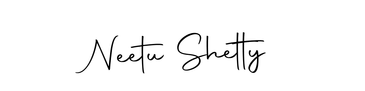 Create a beautiful signature design for name Neetu Shetty. With this signature (Autography-DOLnW) fonts, you can make a handwritten signature for free. Neetu Shetty signature style 10 images and pictures png