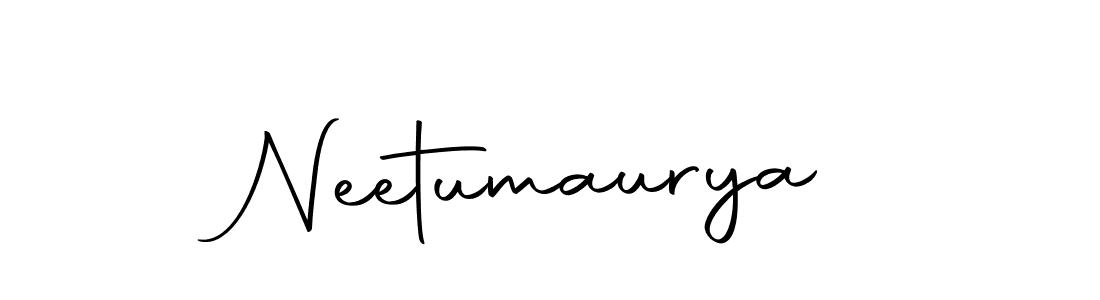 Use a signature maker to create a handwritten signature online. With this signature software, you can design (Autography-DOLnW) your own signature for name Neetumaurya. Neetumaurya signature style 10 images and pictures png