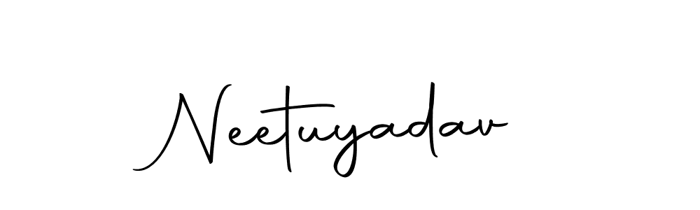Create a beautiful signature design for name Neetuyadav. With this signature (Autography-DOLnW) fonts, you can make a handwritten signature for free. Neetuyadav signature style 10 images and pictures png