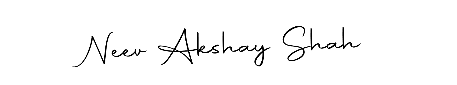 Autography-DOLnW is a professional signature style that is perfect for those who want to add a touch of class to their signature. It is also a great choice for those who want to make their signature more unique. Get Neev Akshay Shah name to fancy signature for free. Neev Akshay Shah signature style 10 images and pictures png