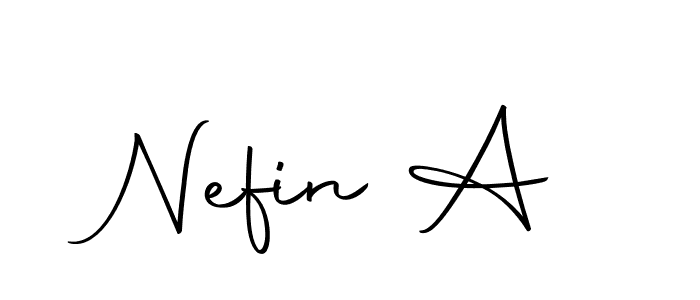 How to make Nefin A signature? Autography-DOLnW is a professional autograph style. Create handwritten signature for Nefin A name. Nefin A signature style 10 images and pictures png