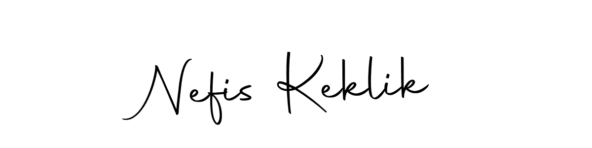 This is the best signature style for the Nefis Keklik name. Also you like these signature font (Autography-DOLnW). Mix name signature. Nefis Keklik signature style 10 images and pictures png